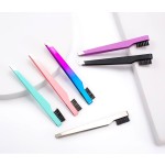 Eyebrow Tweezers Manufacturer - Wholesale Double Sided Angled Brow Brush