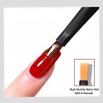 Nail Brush Heads Manufacturer - Custom 12 Pcs Blue Marble Handle