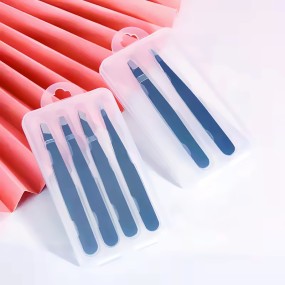 Tweezer Set Factory - Wholesale 4 Pcs Black Brow Display Professional