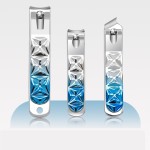 Nail Clippers Set Manufacturer - Custom 4 Pcs Ice Design Pink Steel