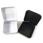 Pocket Metal Tin Box Supplier - Wholesale Hinged Square Small Gift for Pills Chewing Gum