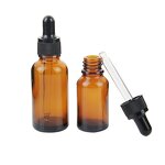 Glass Dropper Bottle Supplier - 5ml-100ml Empty Amber 1oz with Black Top Oil Bottle