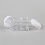 Mini Cosmetic Container Supplier - Transparent Sample PS Clear 10g-20g Plastic Cream