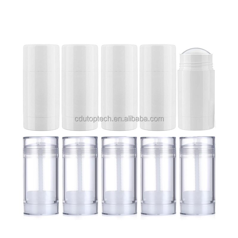 Deodorant Packaging Bottle Factory - 75ml Black White Clear Twist up 30ml-50ml Empty