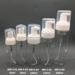 Facial Cleanser Foam Pump Factory - Wholesale 30ml-200ml PET White Transparent Foamer