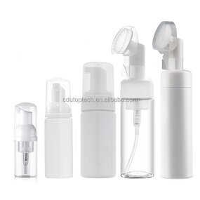 Plastic Foam Pump Bottle Supplier - 30ml-200ml Empty Clear White pink PET Facial