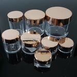 Luxury Cosmetic Container Supplier - PS Clear 3g-30g Mini Plastic Gold Silver Lids Pots