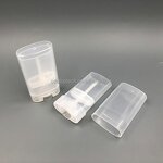 Solid Perfume Containers Manufacturer - Stock Black White Plastic DIY Oval Lipstick Tube