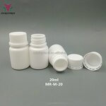 Pharmaceutical Pill Bottles Supplier - 20cc-20ml White Clear Plastic Tablets Capsules