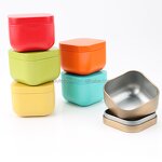 Square Candle Metal Jar Factory - 5.5cm4.2cm 50ml Tinplate Boxs Candy Pot Storage