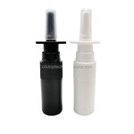 Nasal Spray Bottles Supplier - 5ml HDPE Solid White Black Empty Mist Spray with Pump