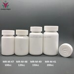Pill Bottles Supplier - Capsule Pharmacy HDPE/PET Plastic 100ml-200ml Screen Printing
