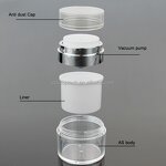 Double Wall Airless Pump Jar Supplier - Luxury 15ml-50ml for Face Foundation Cream