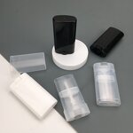 Lip Balm Tubes Supplier - Wholesale 15ml White Black Transparent Empty Oval Flat