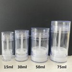 Deodorant Bottle Manufacturer - Wholesale 75g-75ml 2.5oz Glossy White Black Balm