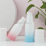 Gradient Airless Pump Bottles Factory - 20ml-50ml Luxury pink Blue Cosmetic Foundation Serum