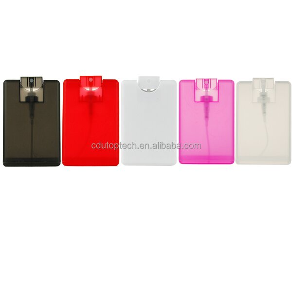 Card Shape Perfume Bottle Manufacturer - Portable 20ml Customized Colorful Blue Black