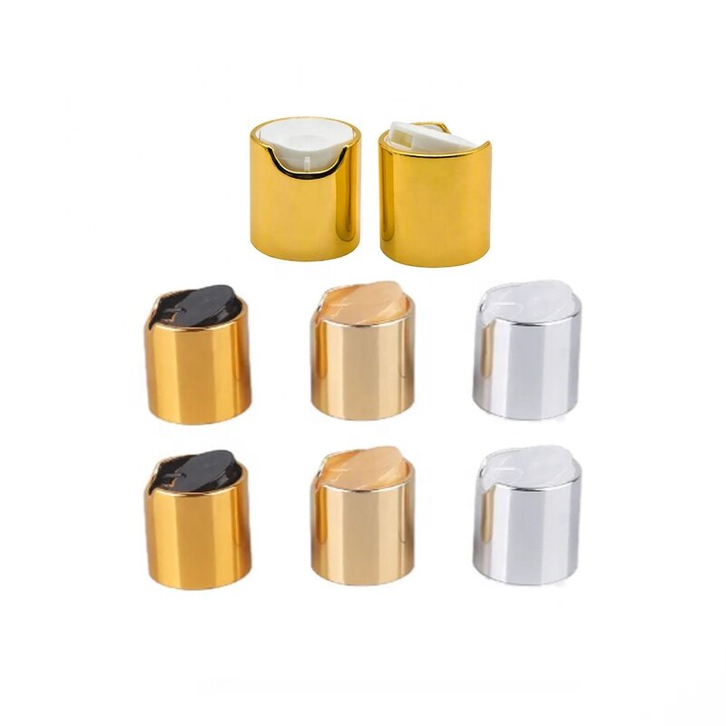PP Aluminum Bottle Cap Factory - 18mm-28mm Gold Silver White Black Press Disc Top