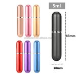 Mini Perfume Atomizer Manufacturer - 5ml Aluminum Travel Sized Refillable Spray Bottle