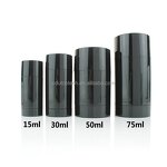 Deodorant Container Supplier - 50ml-75ml Round Clear Black AS Plastic Empty Stick