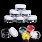 Mini Plastic Sample Container Manufacturer - Wholesale 2g-30g Clear Acrylic Nail Glitter