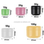 Plastic Cream Container Factory - Customized PP White Black 10g-100g Cosmetic Packaging