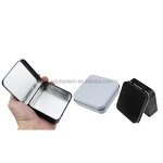Pocket Metal Tin Box Supplier - Wholesale Hinged Square Small Gift for Pills Chewing Gum