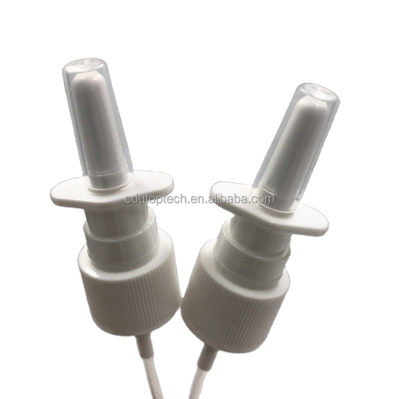 Nasal Spray Pump Supplier - 18/410 20/410 PP White Black Medical Plastic Nasal