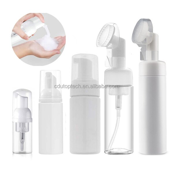 Facial Cleanser Foam Pump Factory - Wholesale 30ml-200ml PET White Transparent Foamer