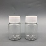 Powder Medicine Bottles Manufacturer - 20ml Solid White Clear Empty Plastic Pill Container