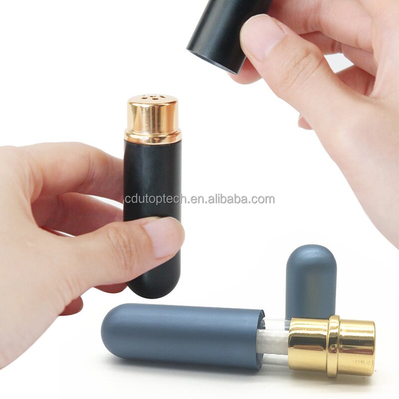 Aluminum Inhaler Supplier - Refill 10 Colors Stock Empty Aromatherapy Metal Personal