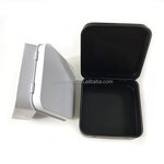 Pocket Metal Tin Box Supplier - Wholesale Hinged Square Small Gift for Pills Chewing Gum