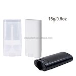 Lip Balm Tubes Supplier - Wholesale 15ml White Black Transparent Empty Oval Flat