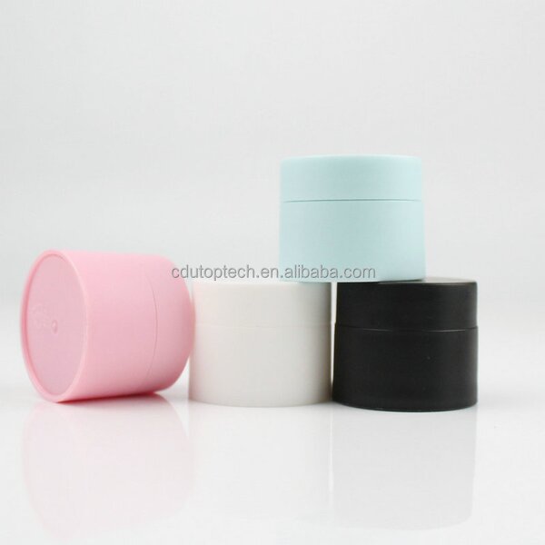 Plastic Cream Jar Manufacturer - Wholesale Solid Frosted pink Black White Blue 10g-50g