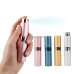 Metal Spray Bottle Manufacturer - 8ml Refillable Aluminum Twist up Travel Perfume