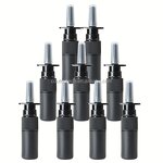 Empty Nasal Spray Bottle Factory - 5ml Black HDPE Plastic Stock Nose Sprayer
