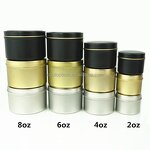 Gold Candle Jars Supplier - New Arrival Customized Diy 2oz Round Metal Tins Crafts