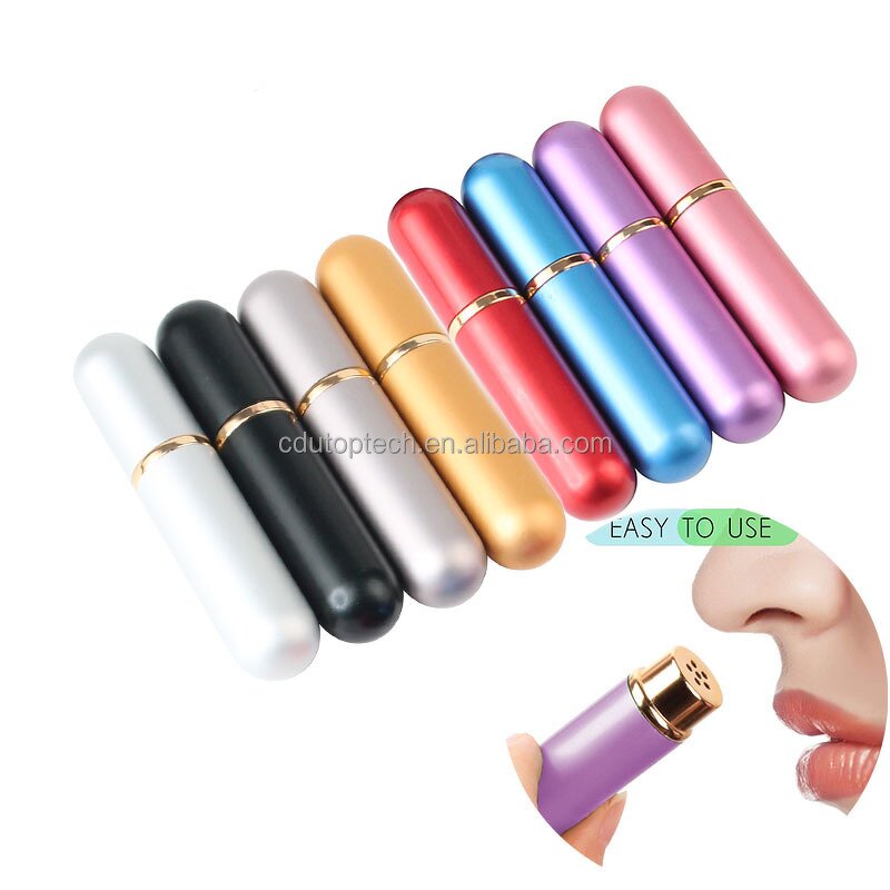 Aluminum Nasal Inhaler Factory - 10 Colors Essential Oils Metal Inhalers With FREE Wicks