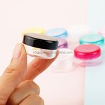 Mini Transparent Cosmetic Container Factory - 2g-10g Clear White Plastic Sample with Lids