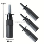 Empty Nasal Spray Bottle Factory - 5ml Black HDPE Plastic Stock Nose Sprayer