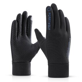 Winter Sport Bike Gloves Manufacturer - Customize Touchscreen Silicone Gel Gripping Fleece