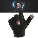 Winter Sports Gloves Manufacturer - Anti-Germs Bacteria Thermal Silicone Screen Knitted