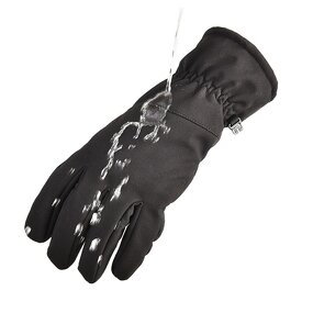 Men Winter Cycling Gloves Supplier - Full Finger Soft Shell Waterproof Windproof Fleece