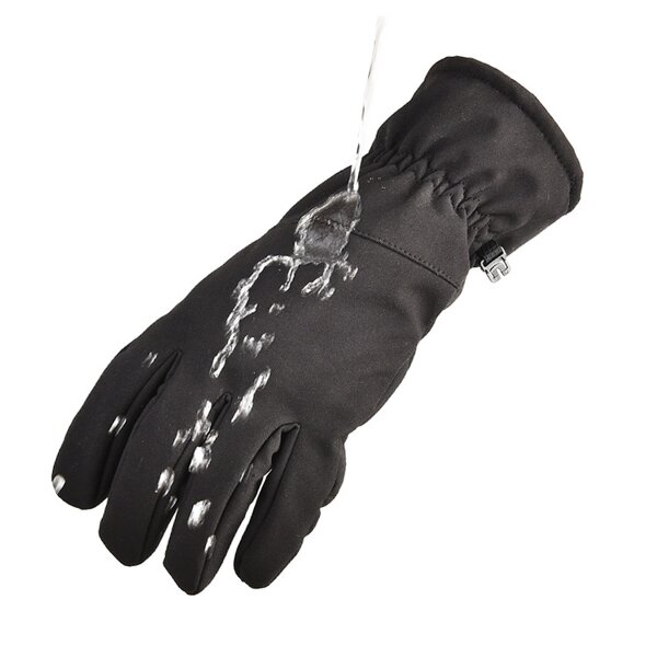 Men Winter Cycling Gloves Supplier - Full Finger Soft Shell Waterproof Windproof Fleece