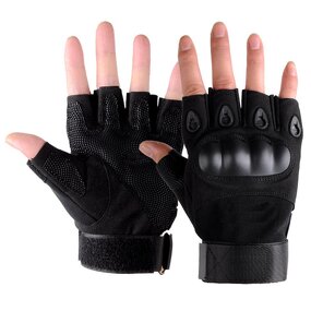 Fingerless Gloves Supplier - Nylon Heavy Duty Knuckle Protection for Outdoor Training