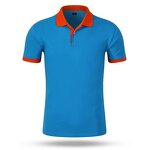 Promotional Polo Shirt Factory - Custom Unisex Men's Black Red Collar Bulk Short-sleeved