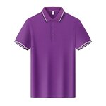 Polo Shirt with Button Factory - Custom Logo Pure Cotton Pique Short Sleeve Corporate Culture