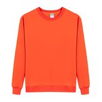 Unisex Sweatshirt Factory - Cotton Bamboo Fiber Crew Neck Zipper-Up Solid Loose Fit Long Sleeve