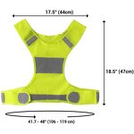 LED Safety Vest Supplier - Adjustable Reflective Flash Driving Night Running Cycling
