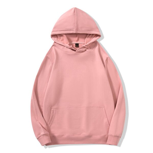 Heavyweight Hoodies Supplier - Autumn Winter Customized Printed Plush Thickened Solid Color Men's Fashion